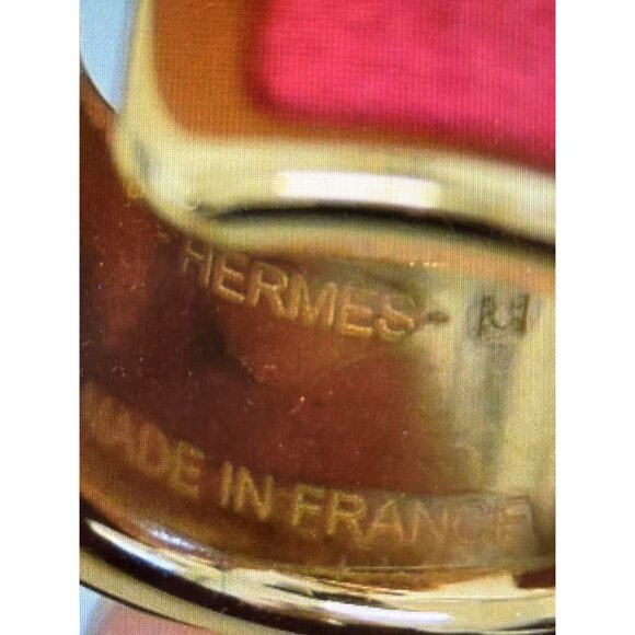 Hermès Pink Enamel & Gold Plated Clic Ear Cuff - Picture 5 of 5